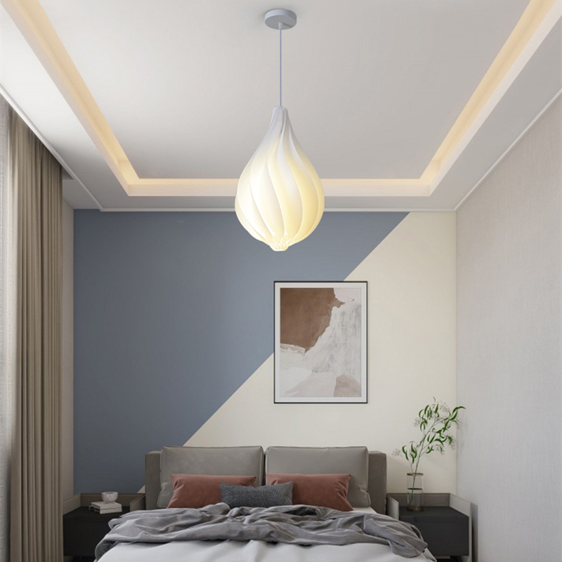 Office Furniture And Fixtures - الشمال LED الأبيض بك موجة قلادة