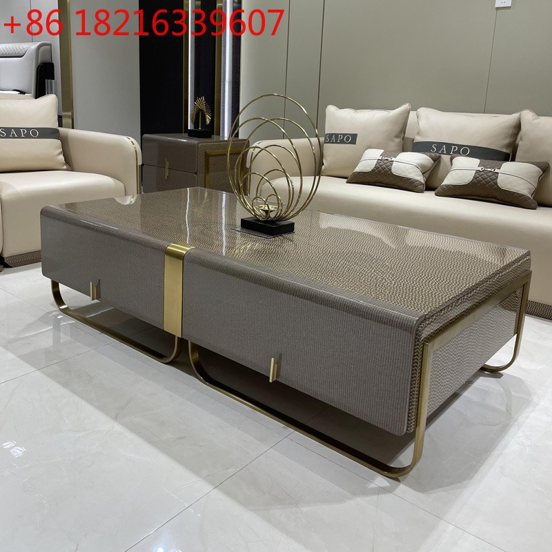 Office Furniture Hong Kong - طاولة قهوة طويلة من الخشب الصلب