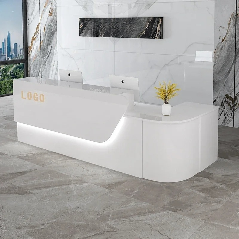 Office Furniture Bali - مكتب استقبال فاخر للتخزين، ديكورات تجميلية