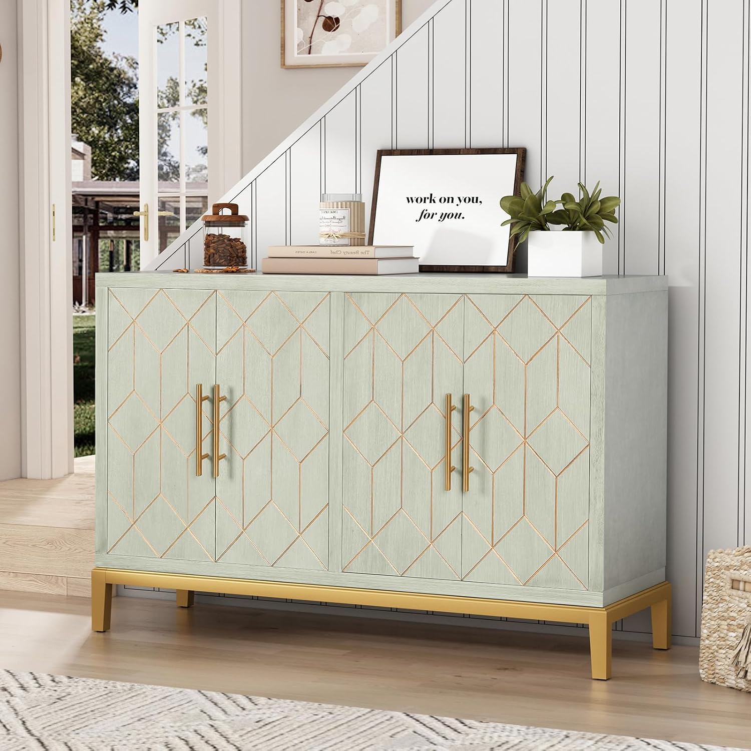 خزانة جانبية بأربعة أبواب بتصم - مراجعة Office Furniture Credenza وسعره