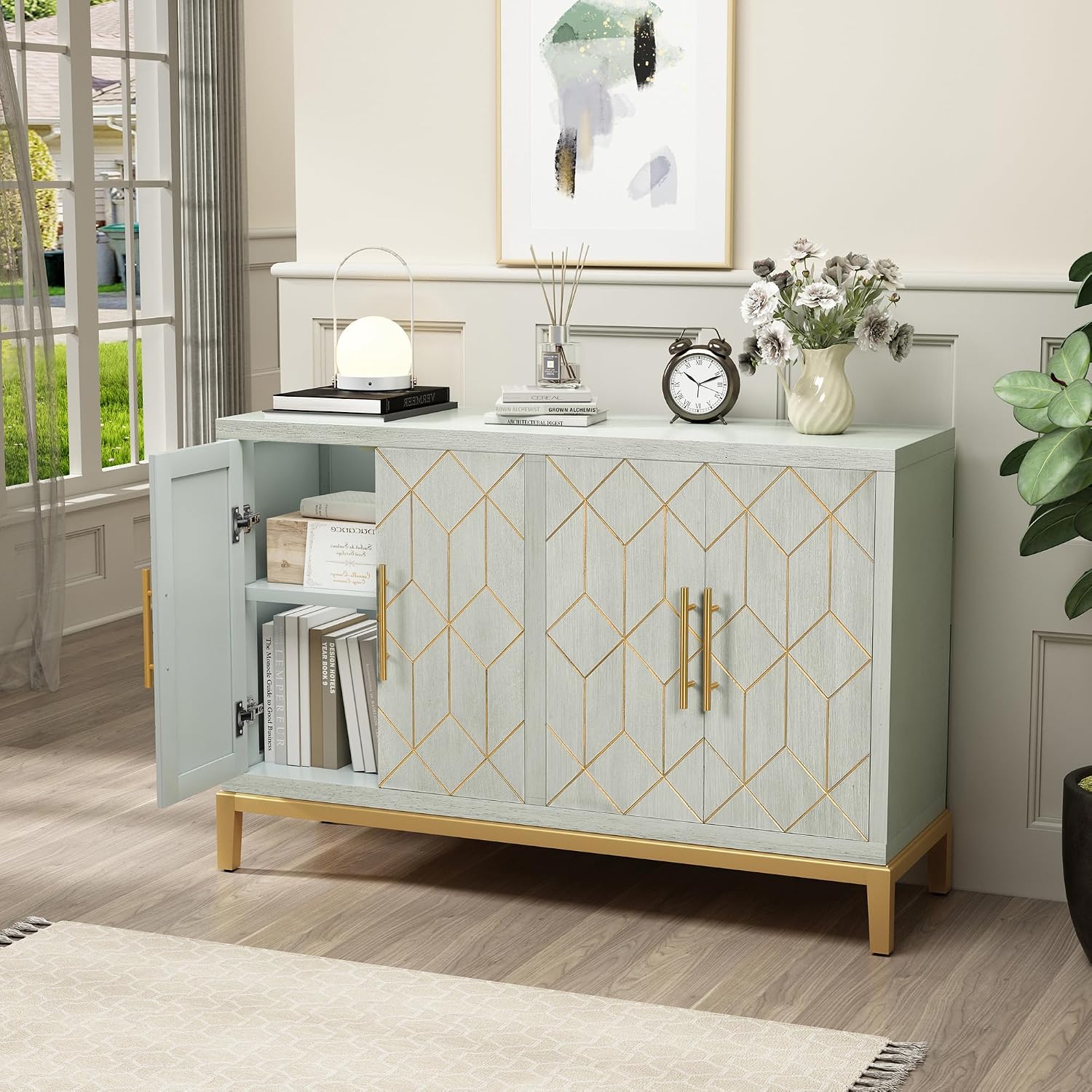 خزانة جانبية بأربعة أبواب بتصم - مراجعة Office Furniture Credenza وسعره