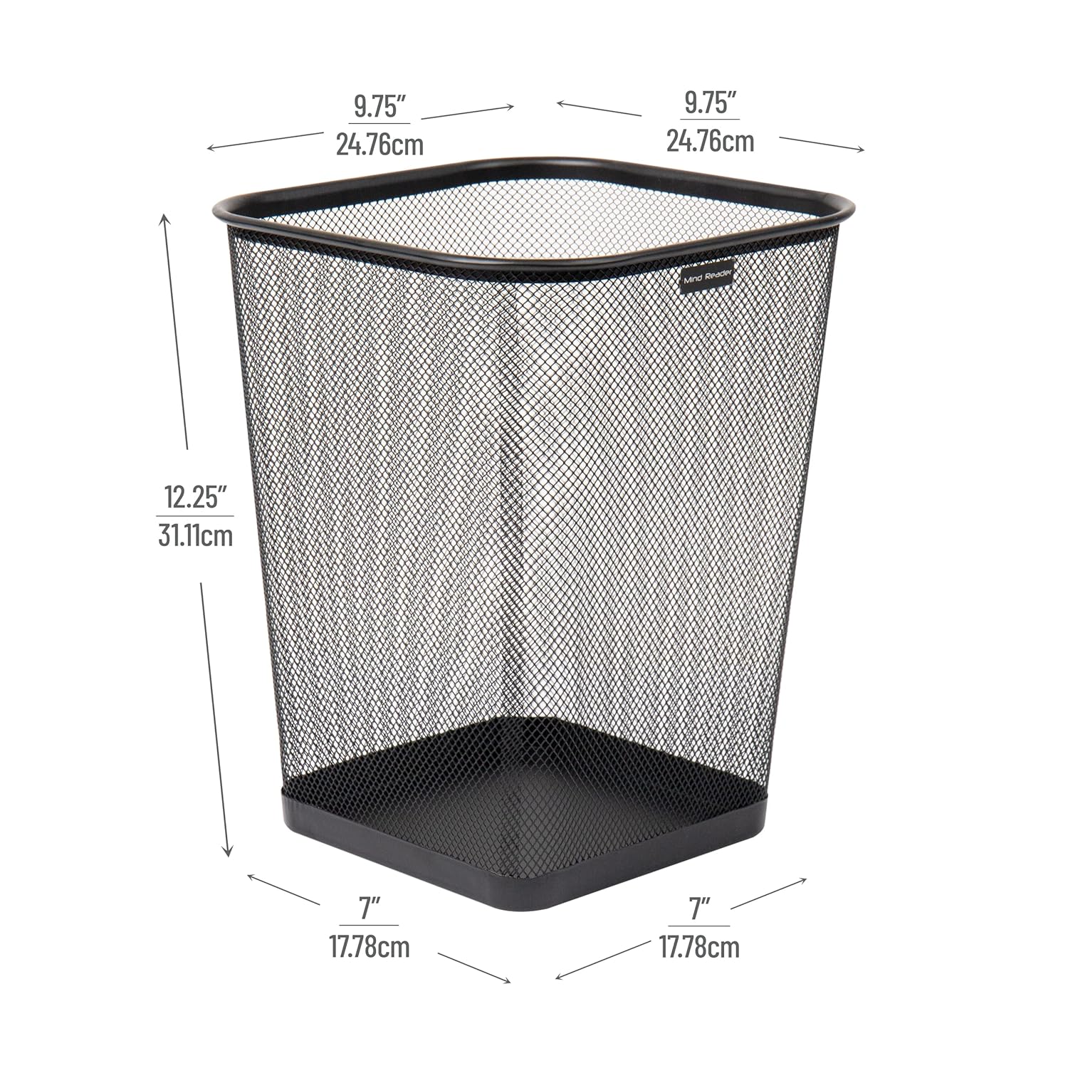 سلة مهملات معدنية شبكية من مار - مراجعة Paper Basket Mesh وسعره