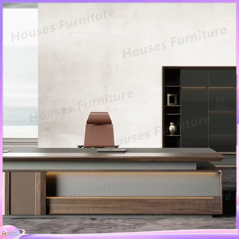 مكتب تنفيذي فاخر من الخشب الصل - مراجعة Office Furniture Desk وسعره