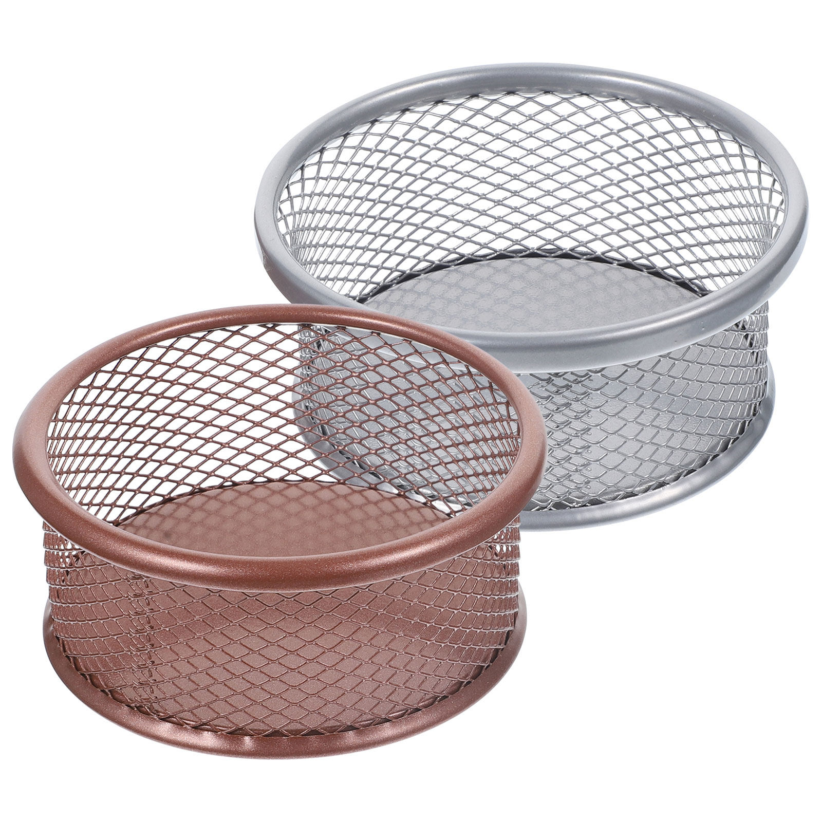 قطعتان من حاويات تخزين معدنية  - مراجعة Paper Basket Mesh وسعره