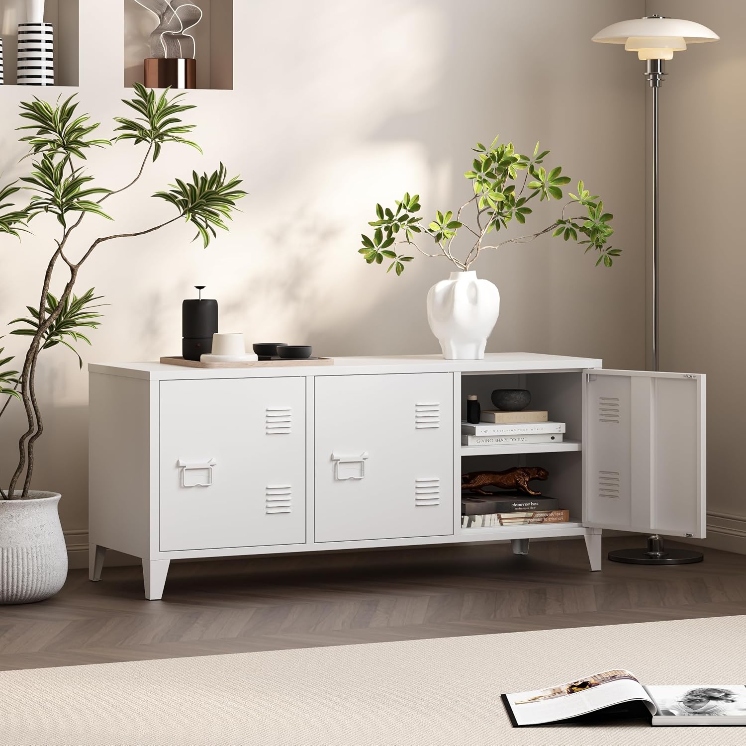 حامل تلفزيون عصري، خزانة تخزين - مراجعة Office Furniture Credenza وسعره